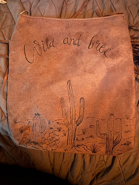 Suede Fringe Purse