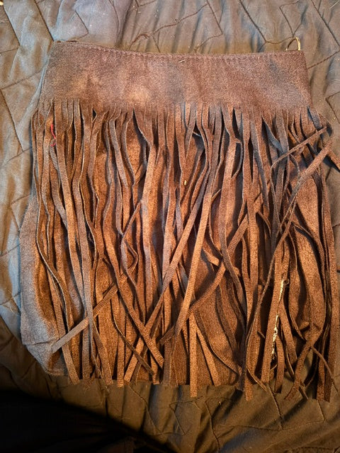 Suede Fringe Purse